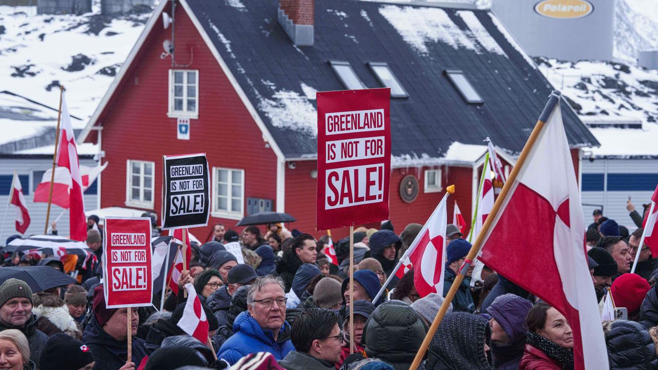 Greenland protest against the US