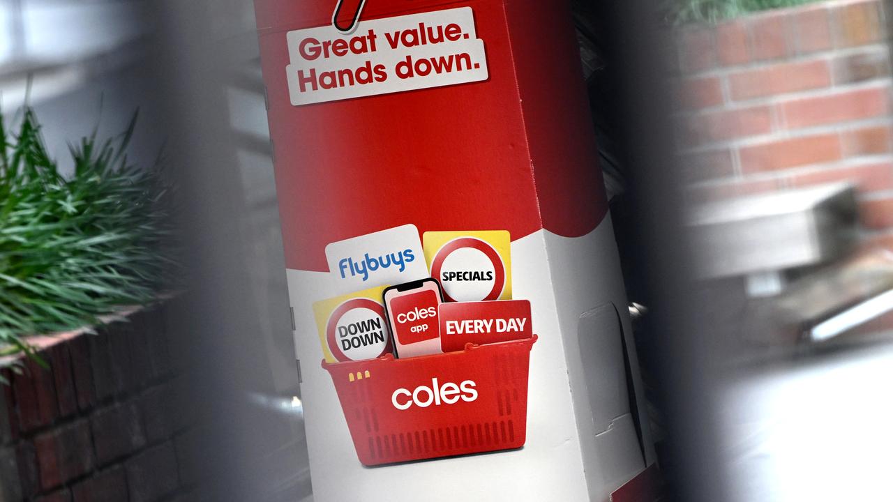 Coles signage (file)