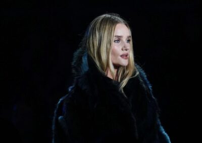 Burberry’s winter show evokes a rainy London night out