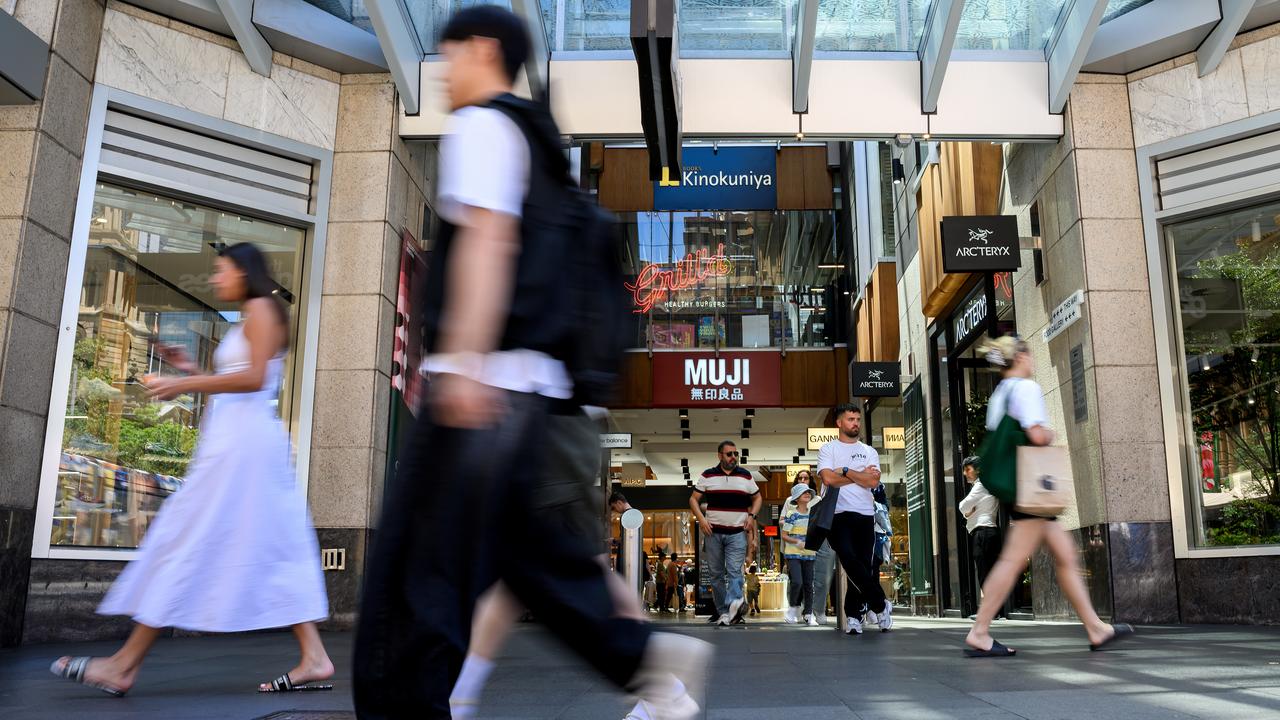 Shoppers in Sydney