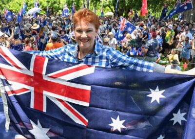 ‘Disunity is death’: coalition slumps amid Hanson surge
