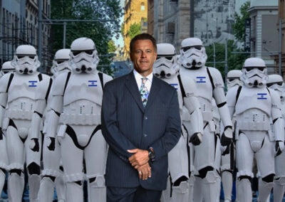 Chris Minns’ stormtroopers. Guns for graffiti, silence for the dead