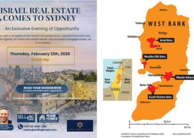 Israel lobby sells stolen Palestinian land to Australian investors