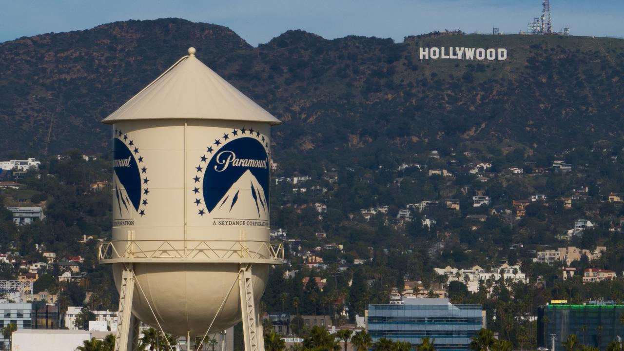 Paramount water tower in Los Angeles