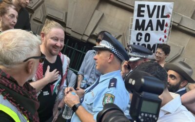 Peter Lalor, pepper-sprayed, debunks the Herzog propaganda