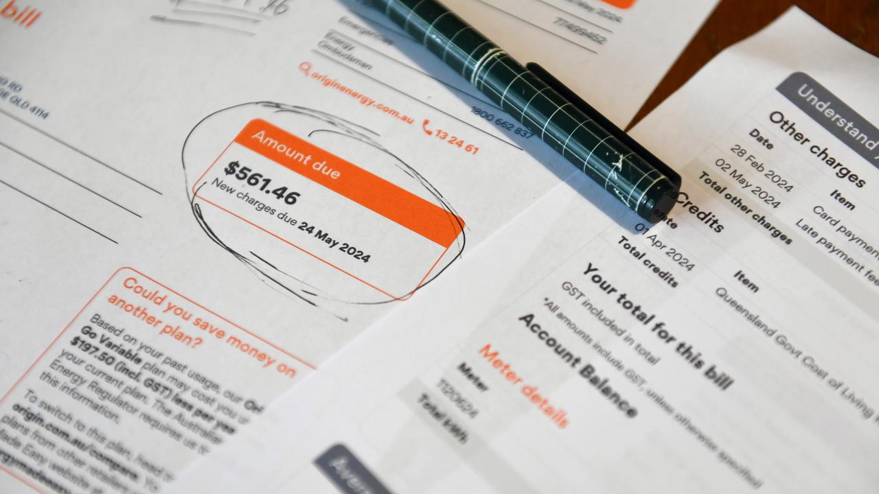A residential electricity bill (file image)