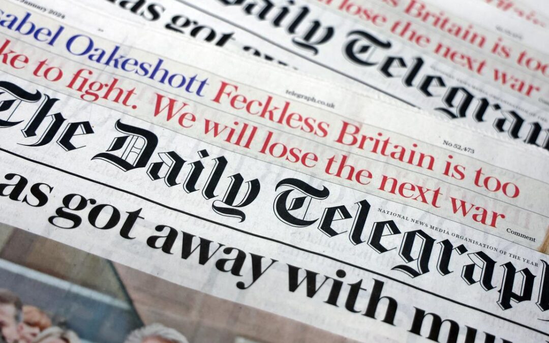 Axel Springer to buy publisher of UK Daily Telegraph