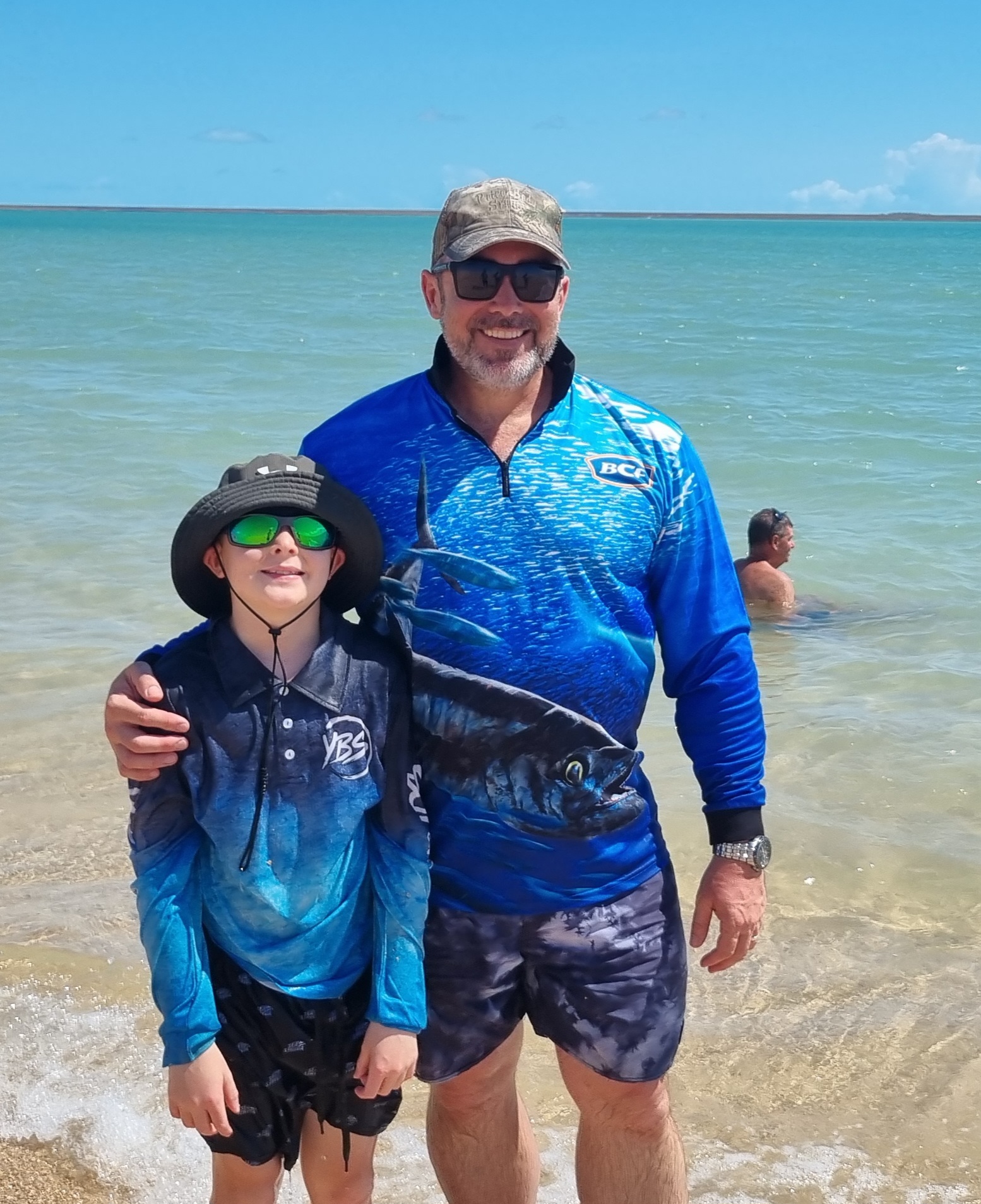 Troy Mussio and his son Tom