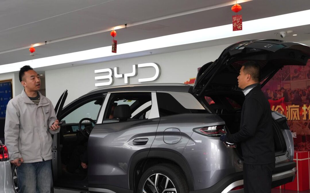 BYD experiences first profit drop since 2021