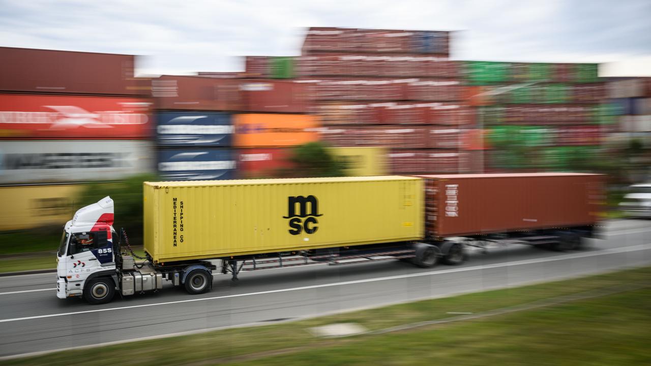 Shipping containers at Port Botany (file image)