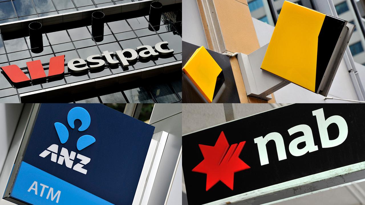 Signage of Australia's 'big four' banks (file image)