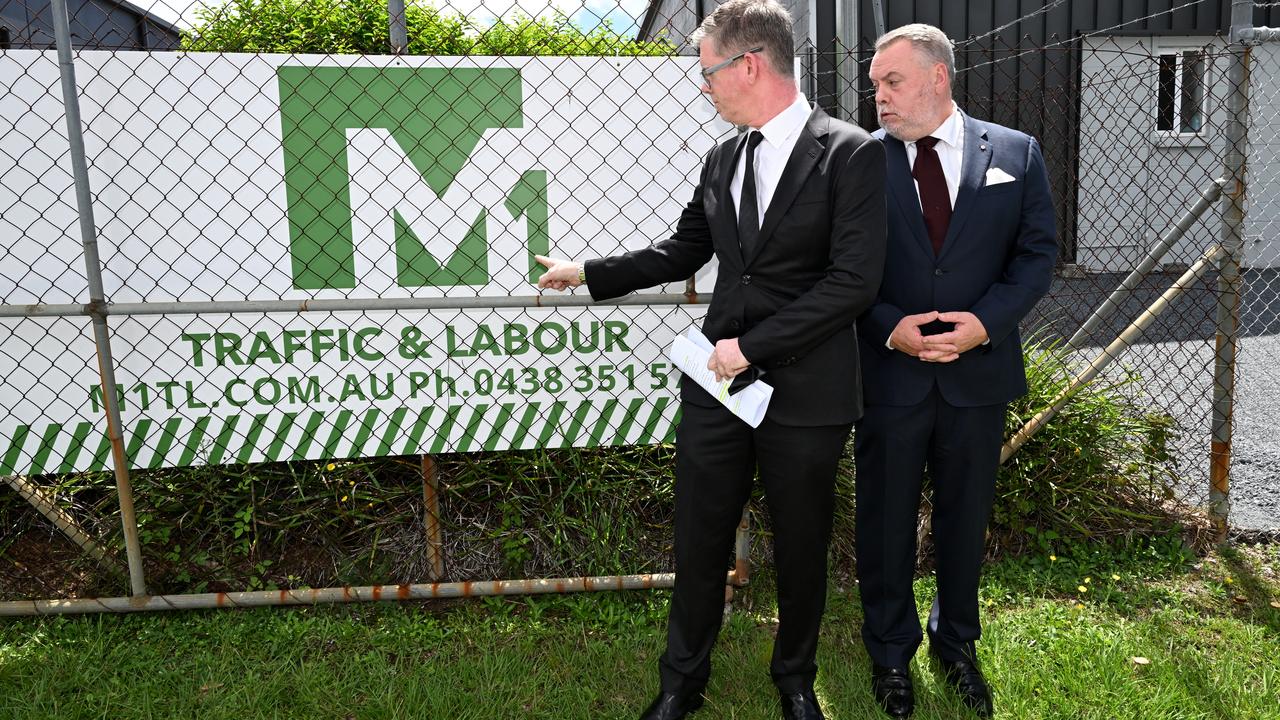 Senior counsel Patrick Wheelahan and commissioner Stuart Wood