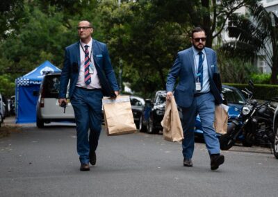 Two men armed with knives shot dead in two states