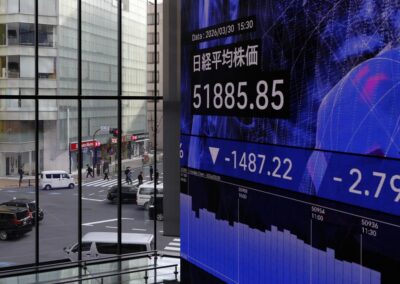 Brent oil heads for record month, stocks in limbo