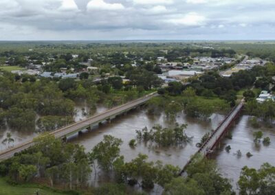 Town on high alert in cyclone’s wake amid flood fears