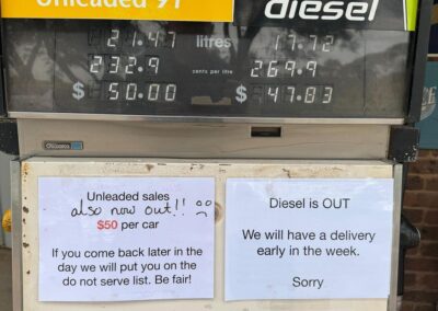 ‘Never seen this’: fuel shortages hit farming towns
