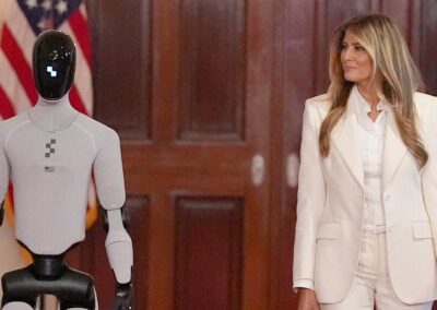 Robot joins Melania Trump to tout AI teachers