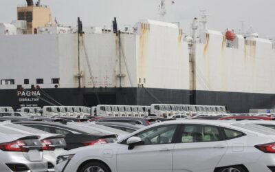 Japan records trade surplus as exports growth improves