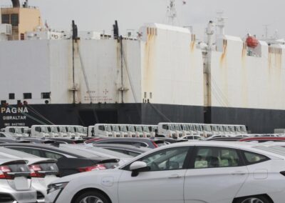 Japan records trade surplus as exports growth improves