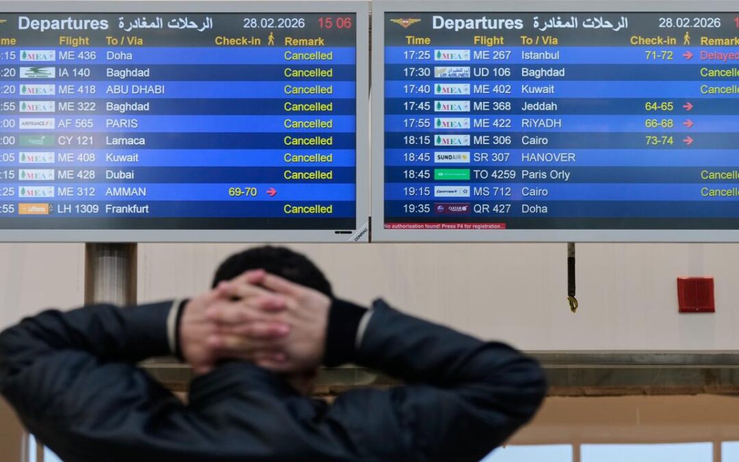 Thousands of travellers stranded by flight disruptions