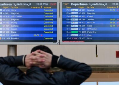 Thousands of travellers stranded by flight disruptions