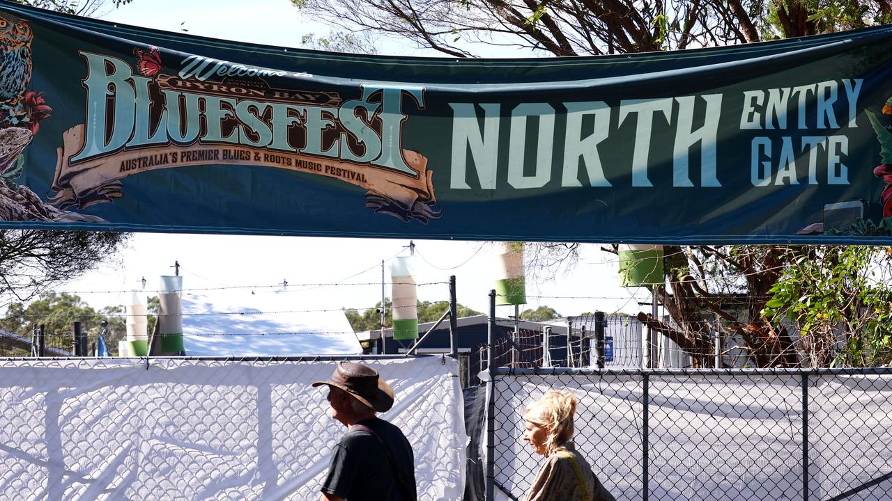 Byron Bay Bluesfest signage (file image)