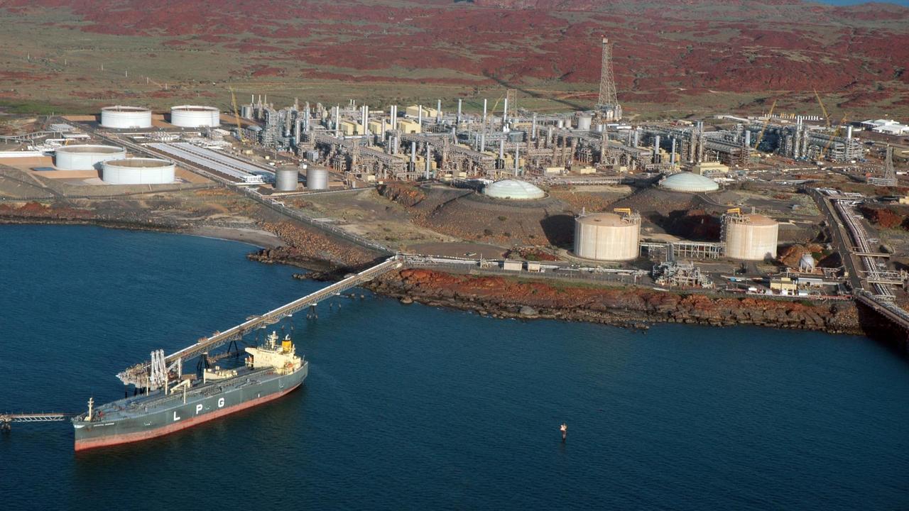 Woodside's North West Shelf gas plant in Karratha, WA