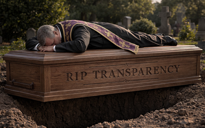 Transparency RIP. Image: Camillia Bradley