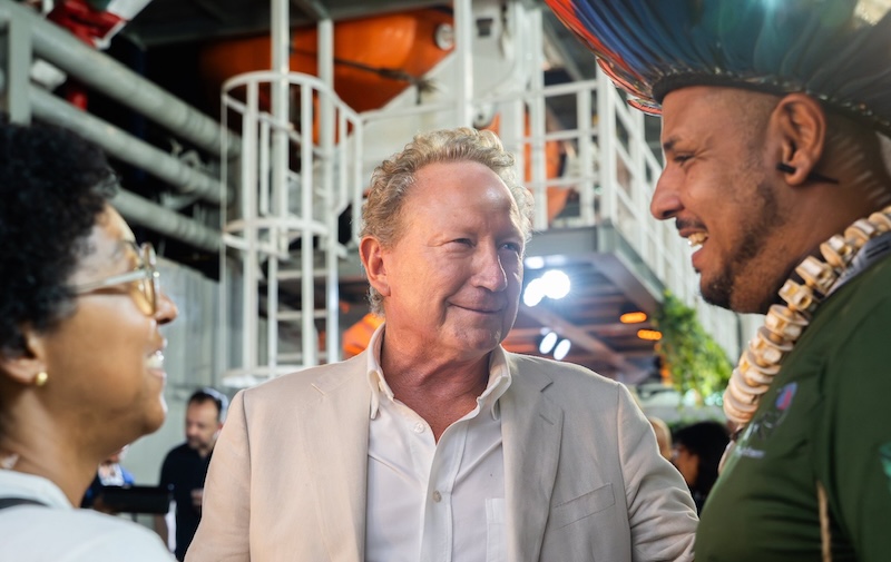 Fortescue chairman Andrew Forrest at COP30. Image: Facebook