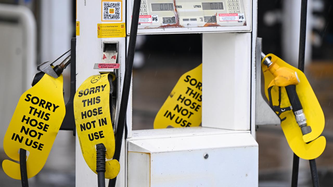Empty petrol pumps (file image)