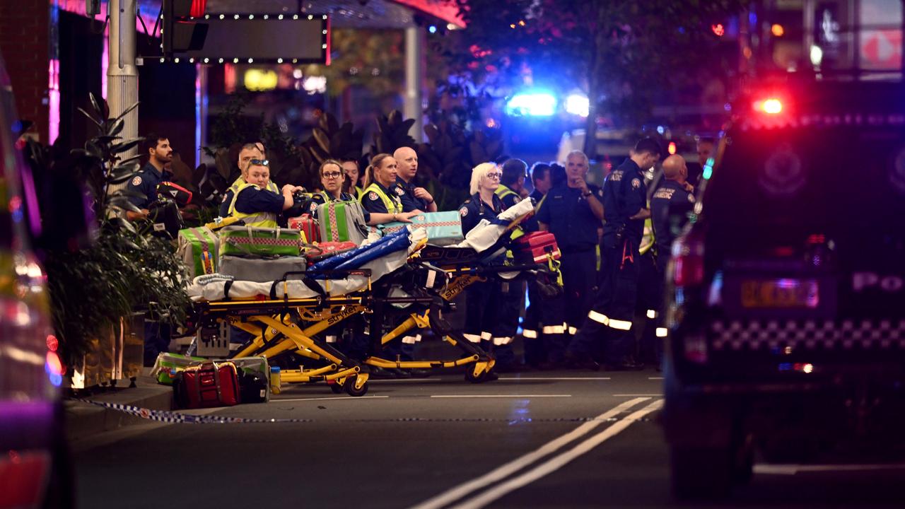 NSW Police and paramedics at the scene