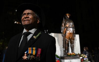 Right-wing activists ejected for Anzac ceremony heckles