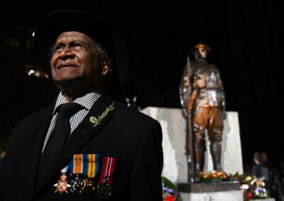 Right-wing activists ejected for Anzac ceremony heckles