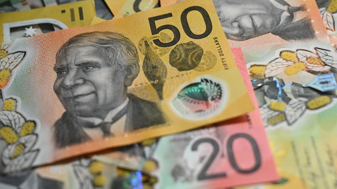 Australian fifty and twenty dollar notes (file image)