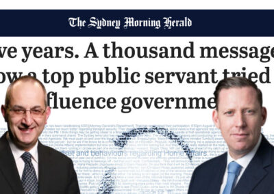 Mike Pezzullo, Mr Briggs, and their conflict of interests