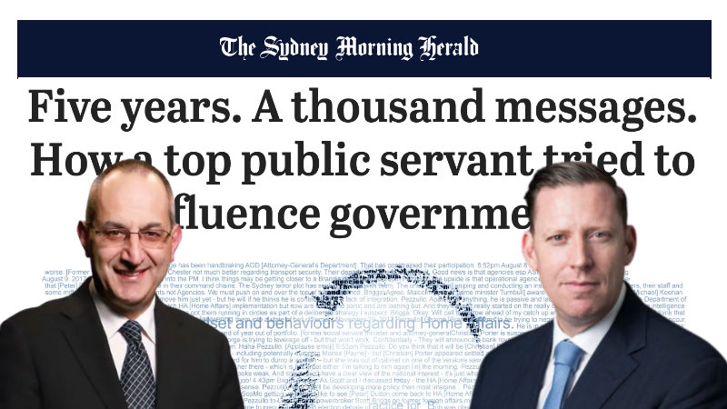 Mike Pezzullo and Scott Briggs