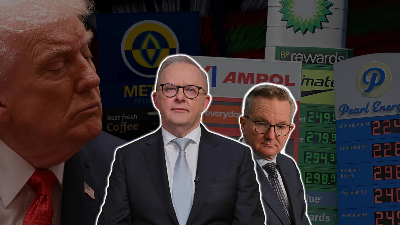 Composite of Donald Trump, Anthony Albanese and Chris Bowen