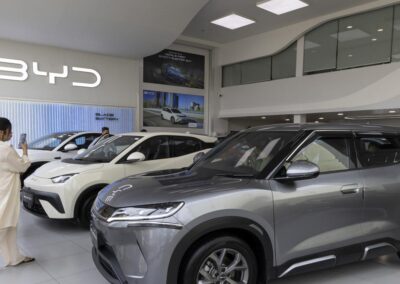 BYD profit slumps as its car sales in China falter