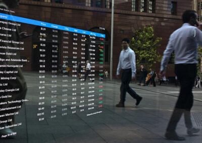 Aussie shares fall as war dims hopes for US rate cuts