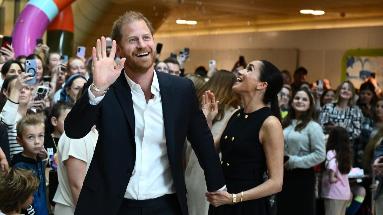 Prince Harry and Meghan at the Royal Children's Hospital in Melbourne