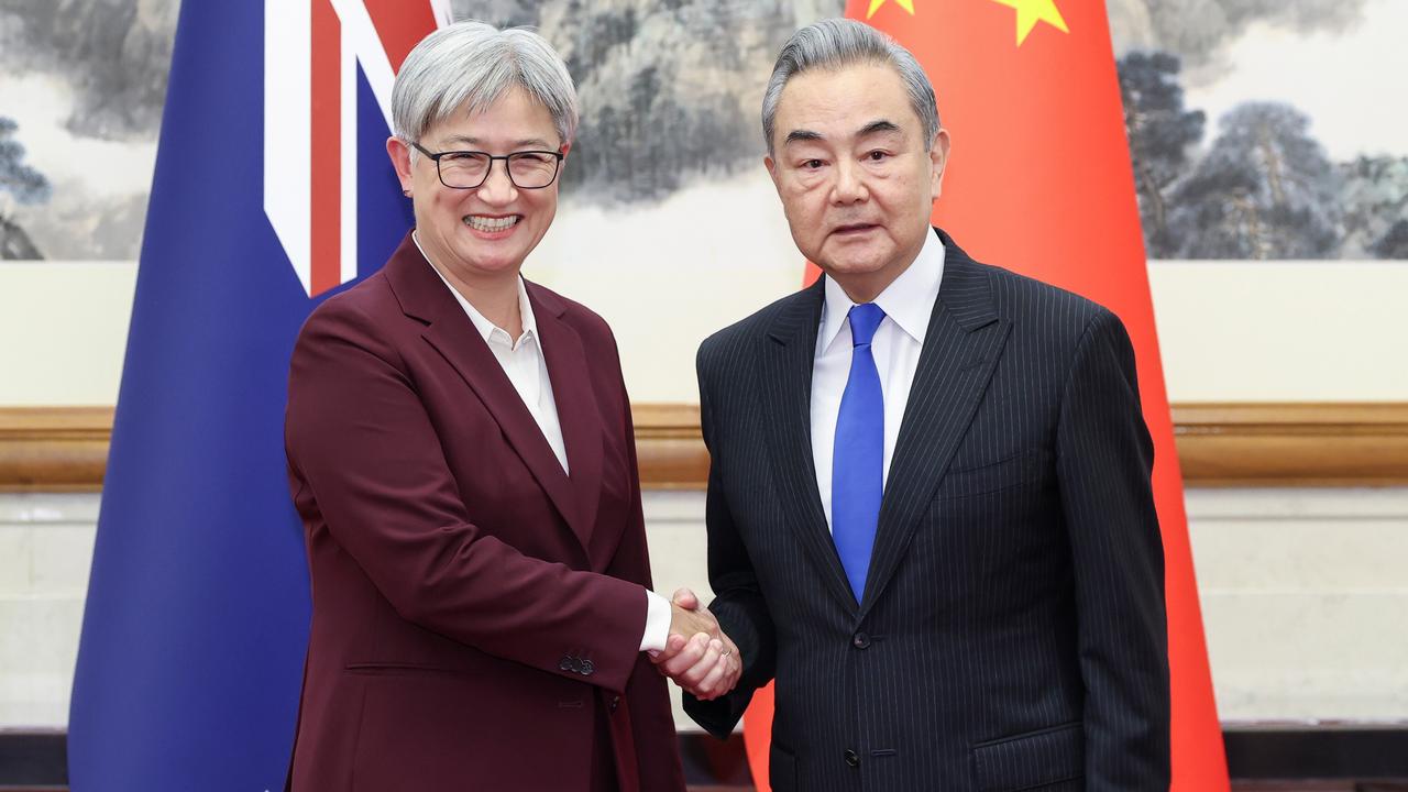 Penny Wong and Wang Yi