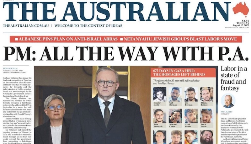 Murdoch’s The Australian finally identifies at The Israelian