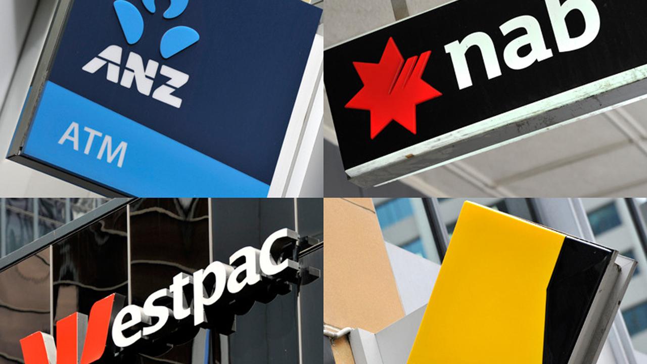 ANZ, Westpac, the Commonwealth Bank (CBA) and the NAB signage