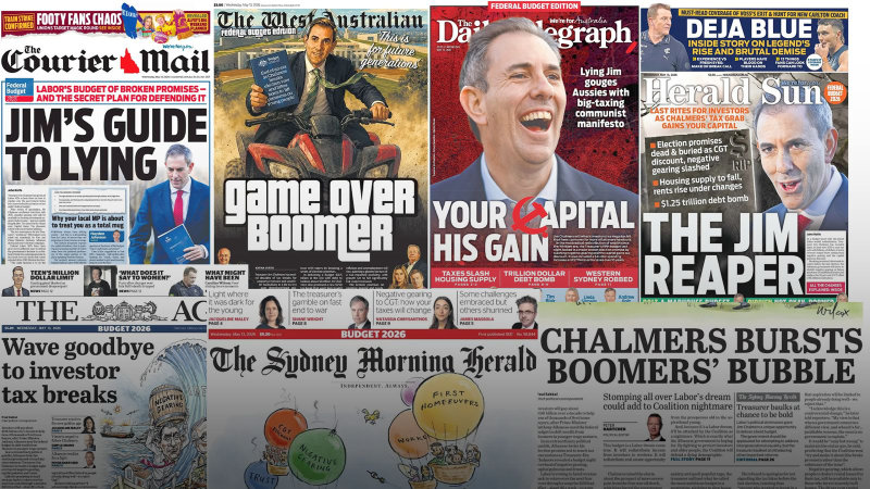 Budget hysteria collage