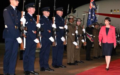 Japan’s ‘Iron Lady’ lands in Australia to shore up ties
