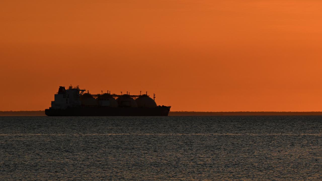 An LNG ship