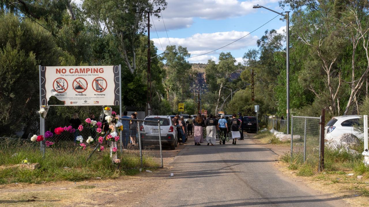 Flowers on the gates and fences sorrounding Old Timers Camp