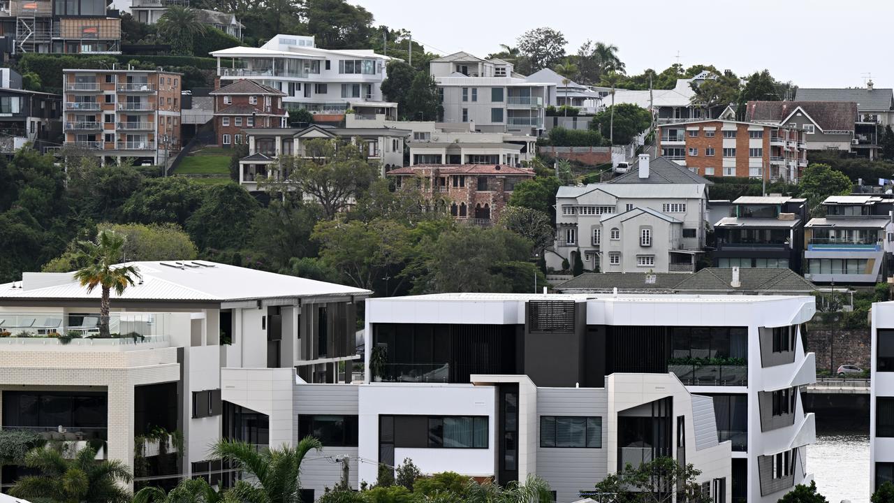 Residential properties are seen in the southern suburb of Bulimba