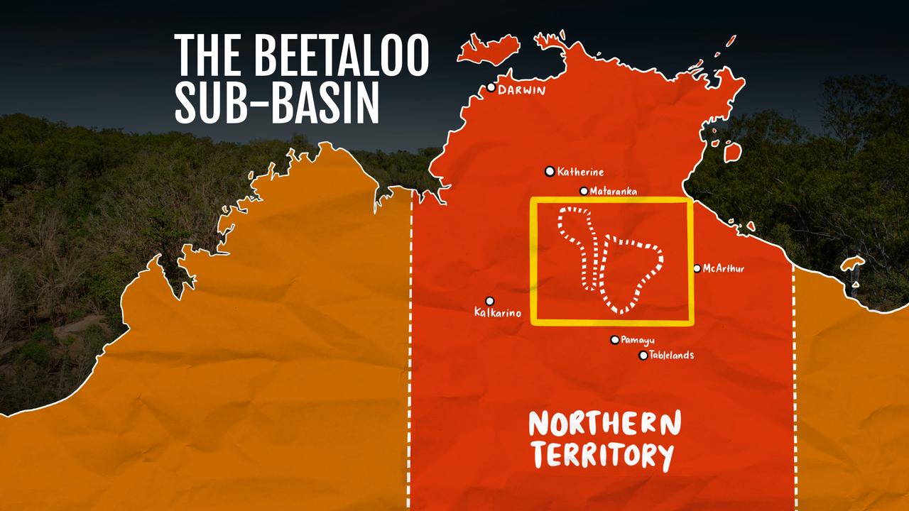 Gaphic illustration highlighting the Beetaloo Sub-basin
