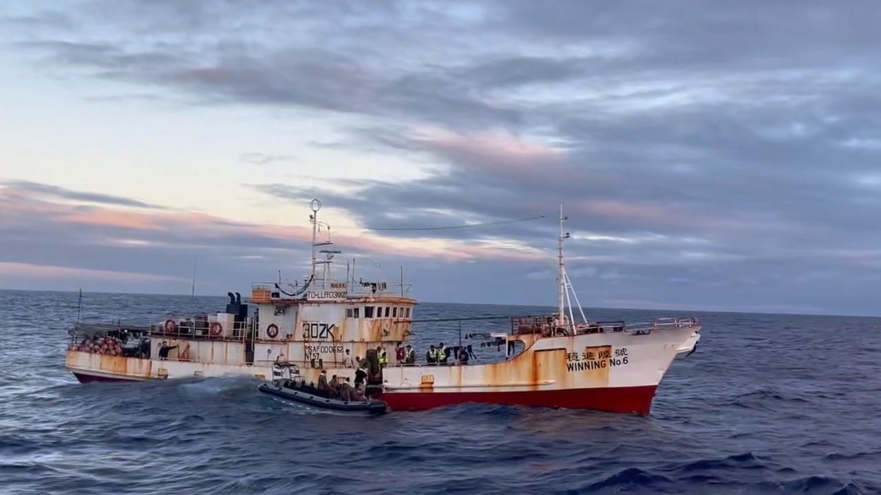 Illegal fishing boats